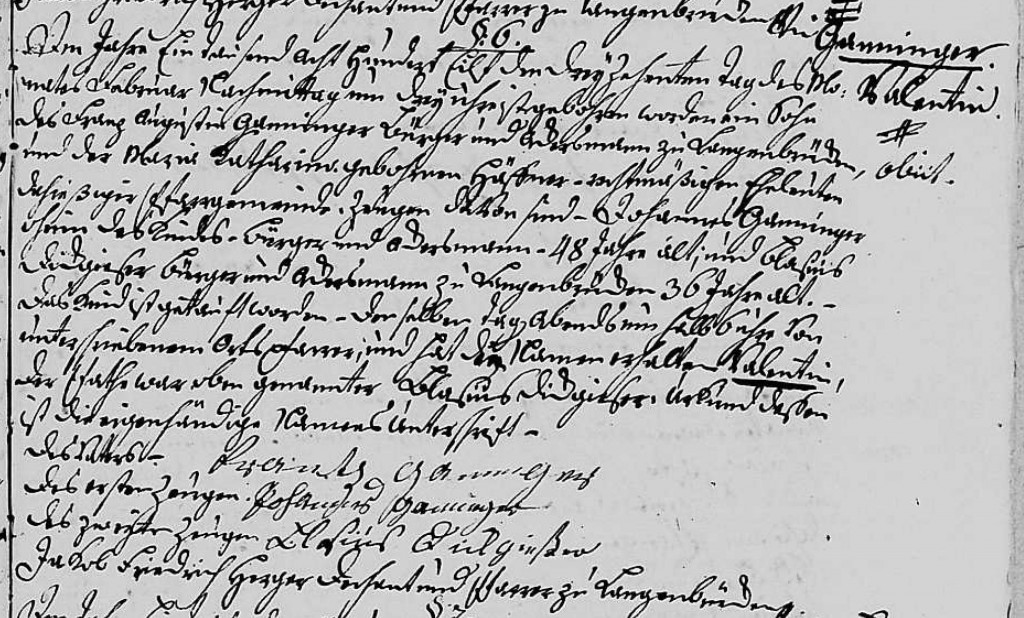 1811 - Geburt Ganninger, Valentin