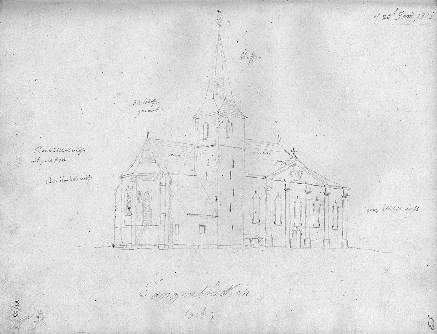Kirche um 1825